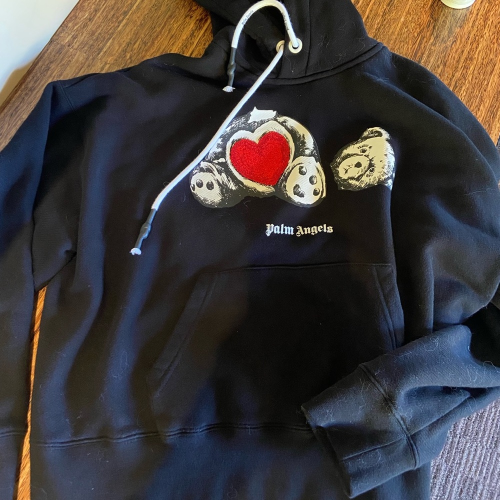 Palm Angels Bear Heart Hoodie small